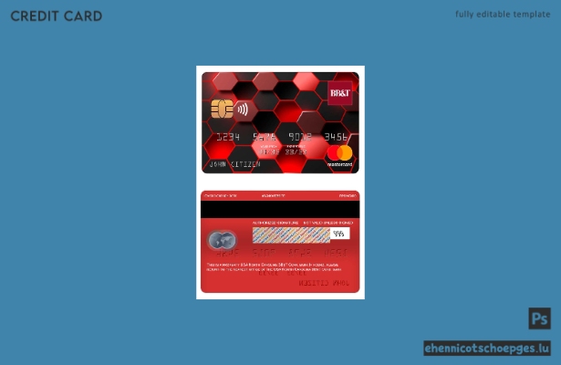 USA North Carolina BBandT Corp. Bank Mastercard Beispielvorschau